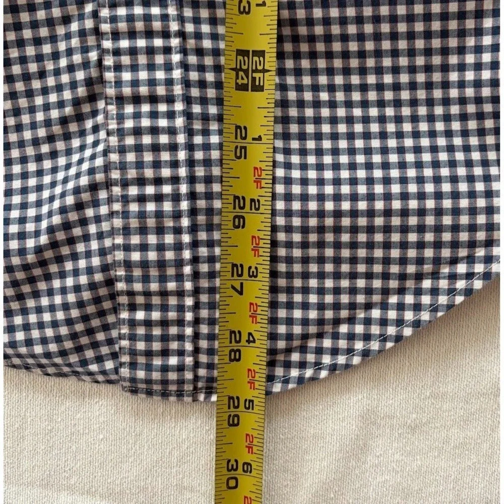 J. Crew Classic Gingham‎ Button Down Shirt Men's XS Long Sleeve Cotton Preppy
